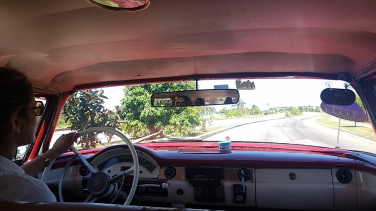 Dans un taxi cubain
