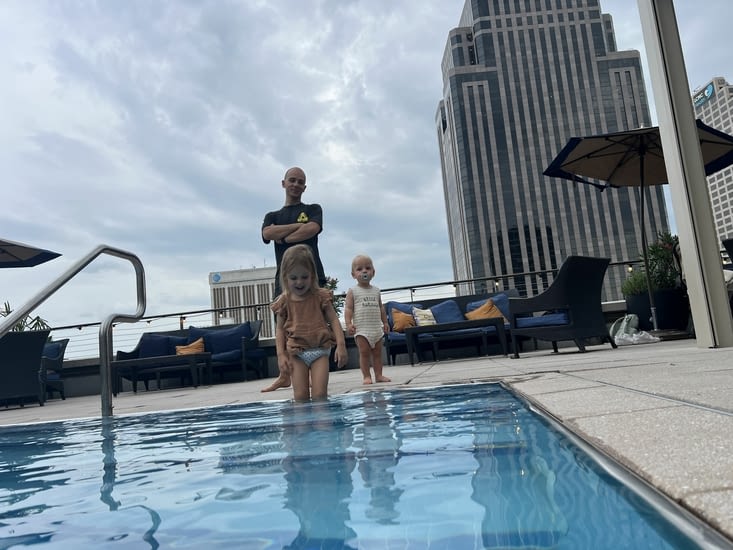 La piscine ça met tout le monde d'accord !