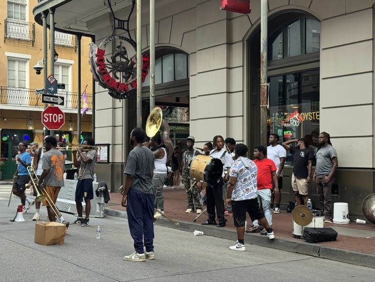 Petit concert de jazz de rue