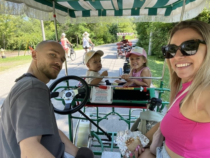 Sur le velo