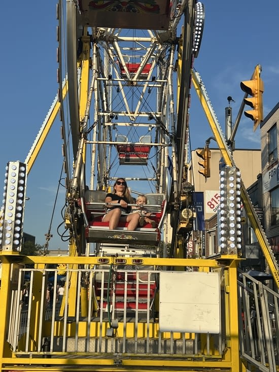 Sauf la grande roue, la Nina a fait comprendre que c'était pas pour elle !