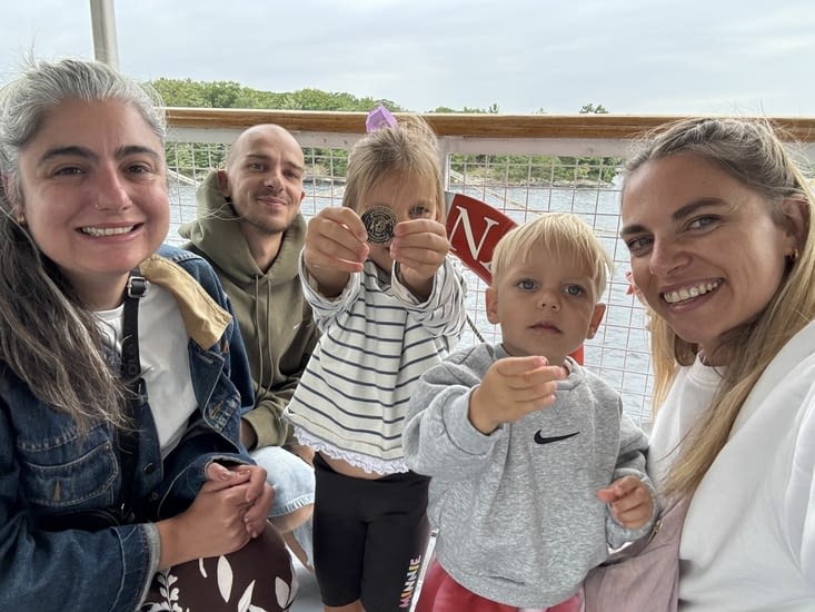Les enfants ont eu leur part du butin