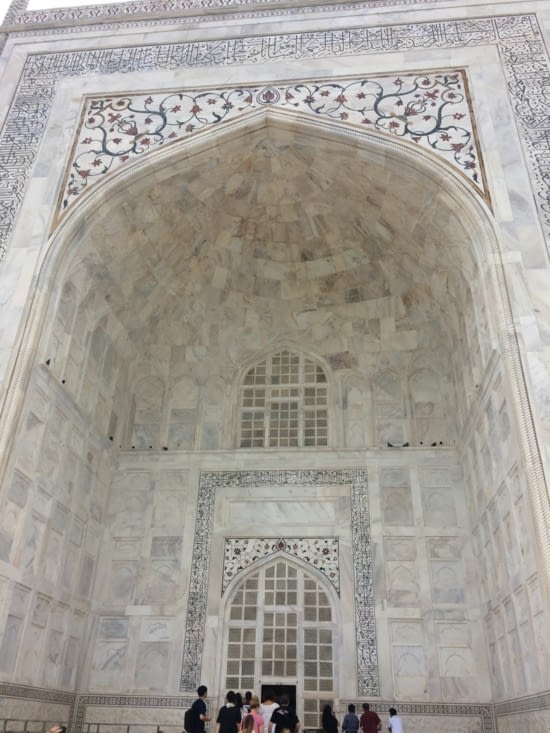 Taj Mahal - calligraphie en pierres précieuses/semi-précieuses