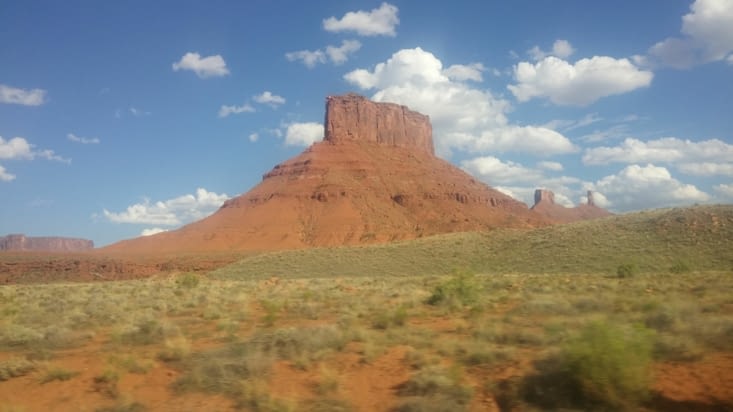 Sur la route panoramique menant à Moab
