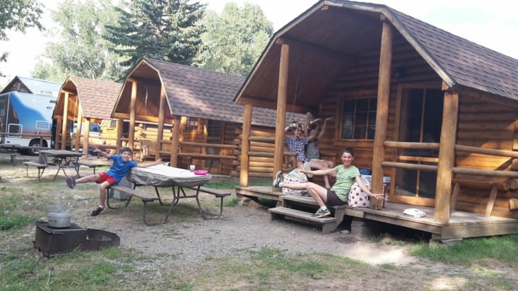 Notre cabane à Jackson au Koa Campground