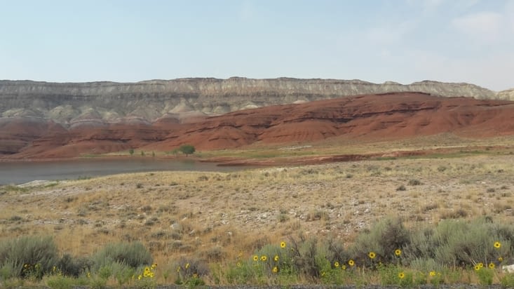 Sur la route allant au canyon