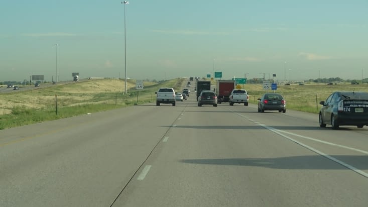 En route vers l'aéroport