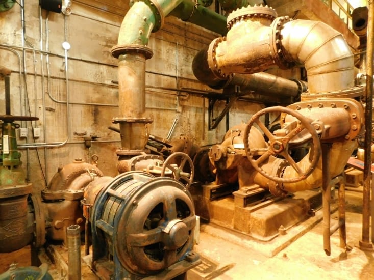 Partie de la salle des machines