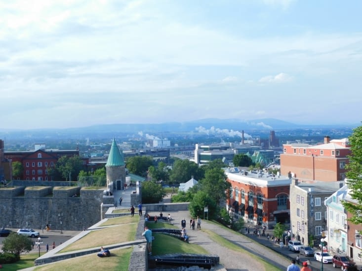 En haut des remparts