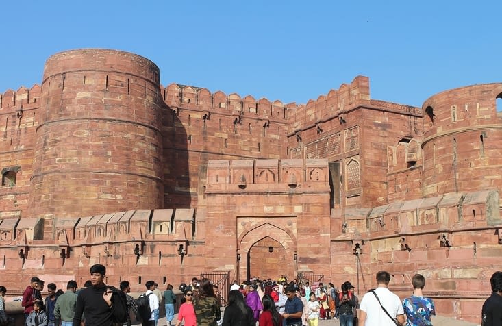 L'entrée du Fort Rouge d'Agra