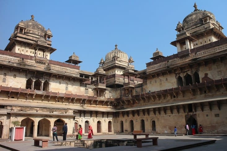La cour intérieure du  fort de Jahangir