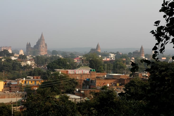 vue sur la ville depuis le temple de Lakshmi