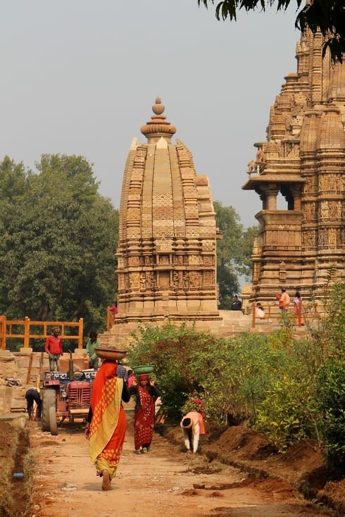 Des travaux d'aménagement du site ont toujours lieu.