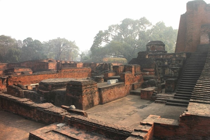 les ruines d'un temple