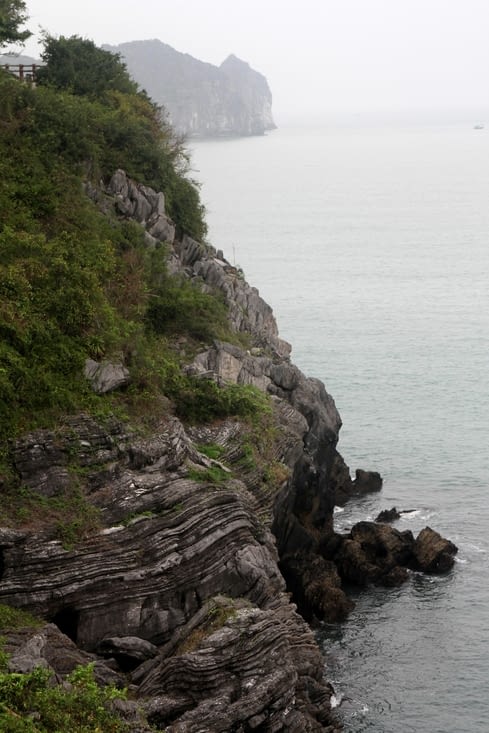 la vue depuis le sentier qui relie les deux plages