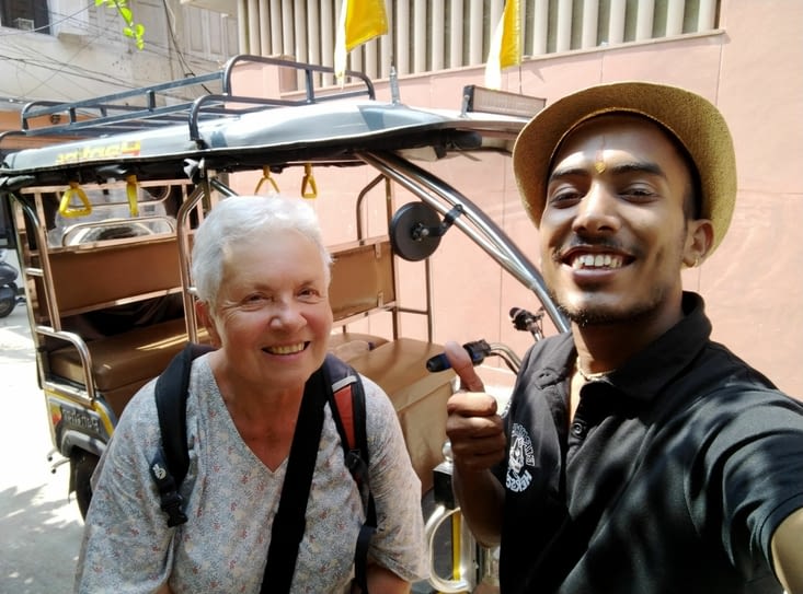 Un selfie avec mon chauffeur Neeradj