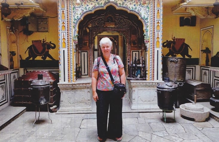 Dans la cour du JaÏpur Haveli