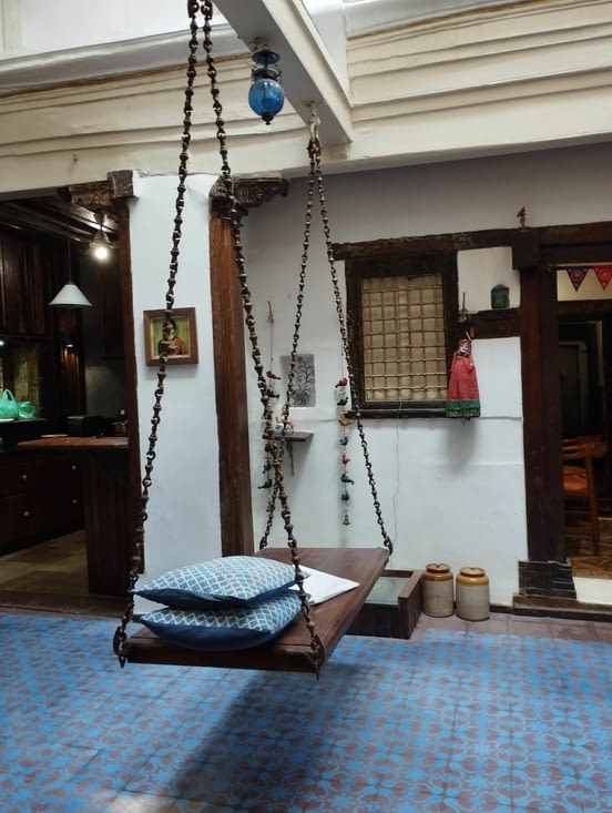 L'entrée du French Haveli