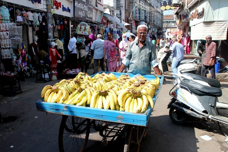 le vendeur de bananes