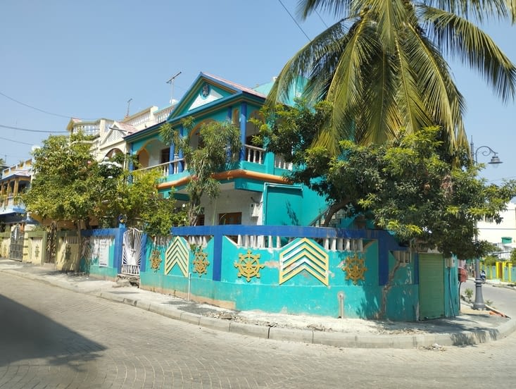 des maisons ultra colorées