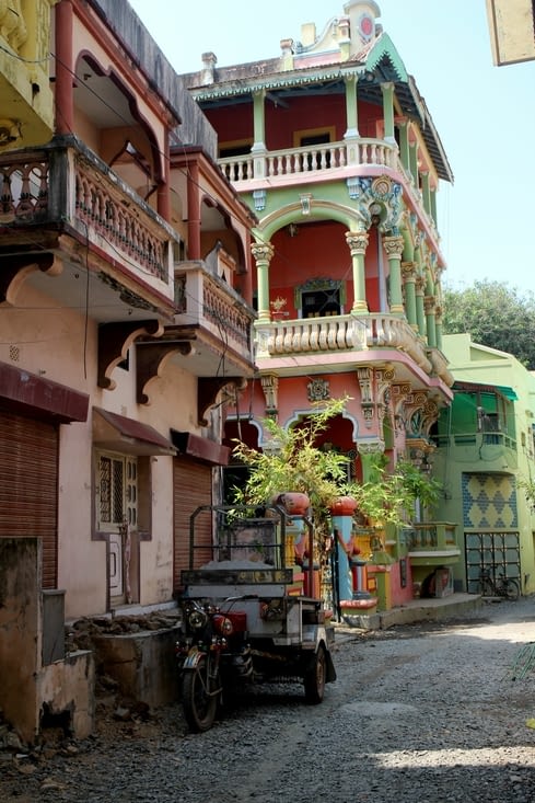 des maisons ultra colorées