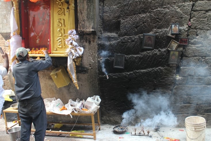 des offrandes de mandarines