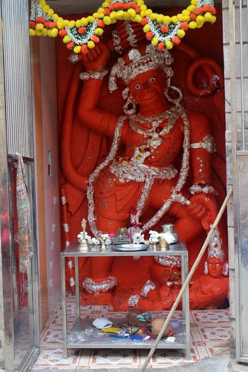 Un autel à Hanuman