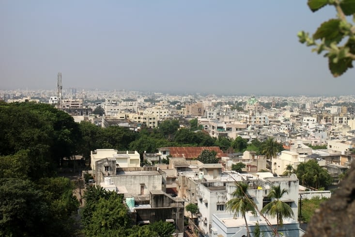 vue sur la ville depuis les remparts