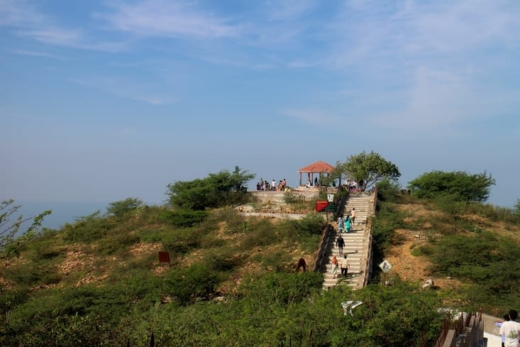 un des escaliers menant au Sunset point
