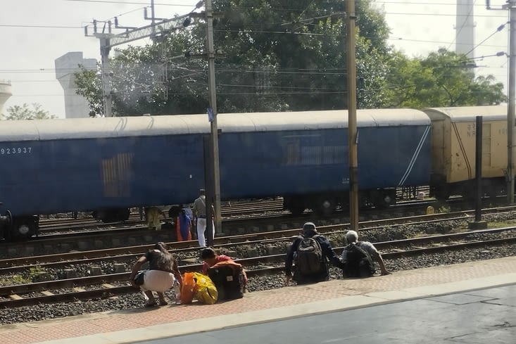 une façon originale de sortir de la gare
