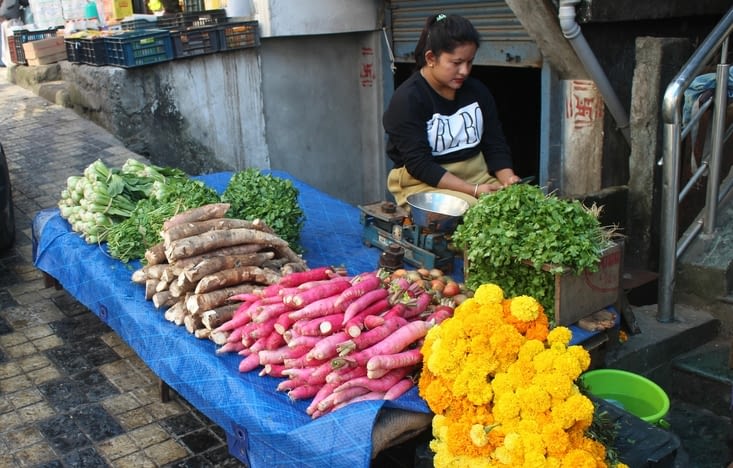une marchande de légumes