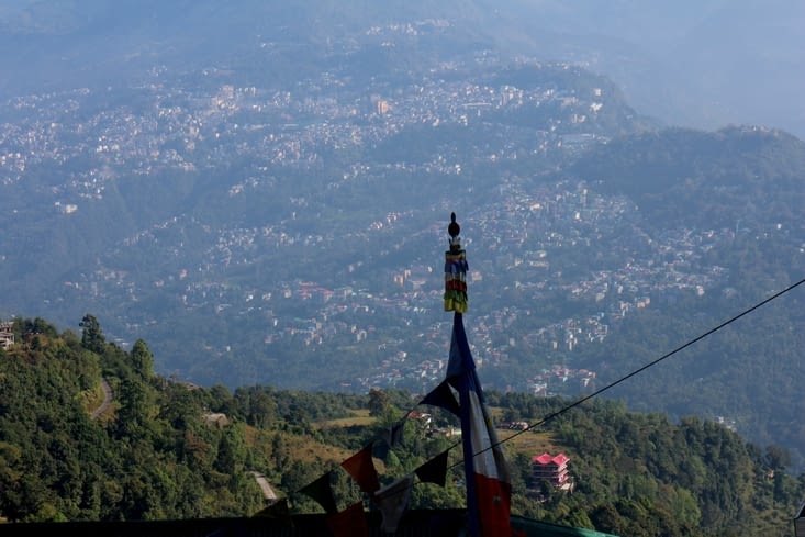 mais au sommet, on est récompensé par la vue sur Gangtok