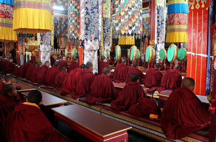 La puja au monastère de Doe-Yon-Kun-Dhen