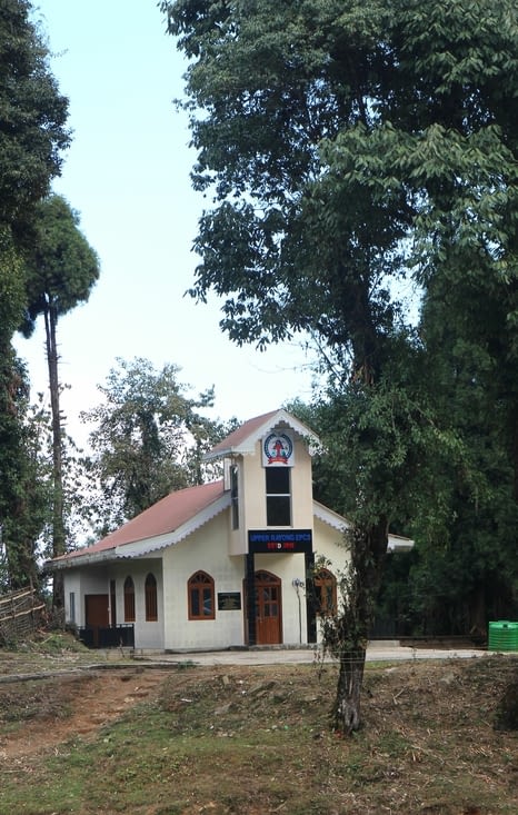 Une église, il s'agissait probablement d'un village chrétien