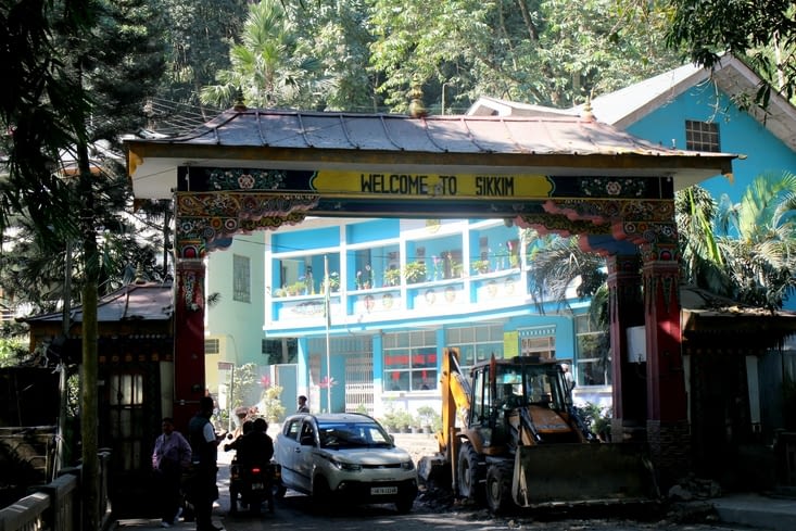 Nous franchissons la porte du Sikkim