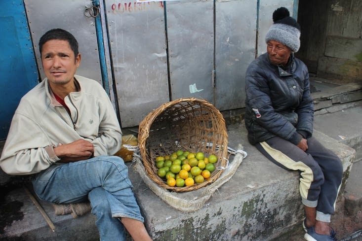 dans les rues de Kurseong