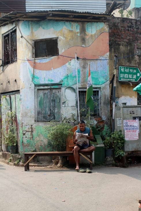 dans le quartier de Kumartuli