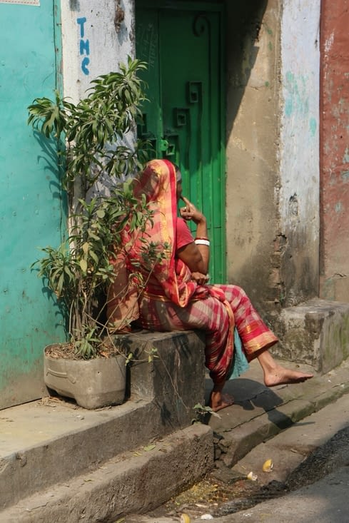 dans le quartier de Kumartuli