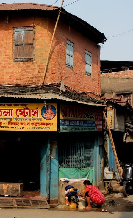 dans le quartier de Kumartuli