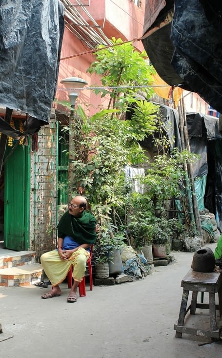 dans le quartier de Kumartuli