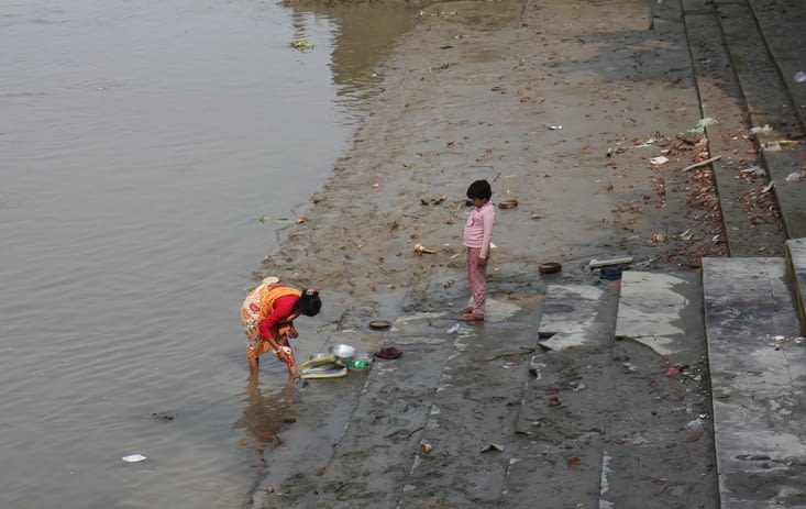 J'arrive près de la rivière Hooghly