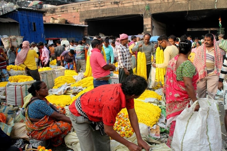 le marché aux fleurs