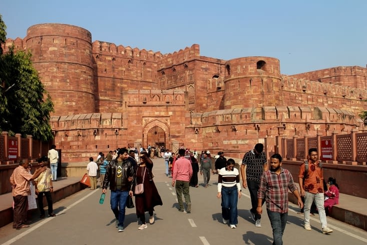 L'entrée du fort d'Agra