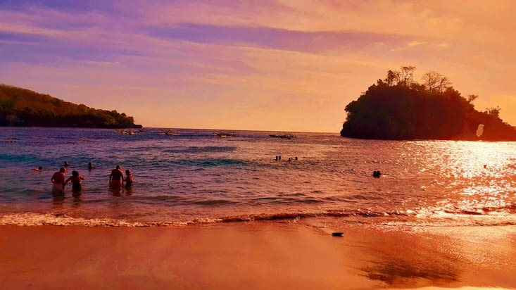 Coucher de soleil sur crystal bay