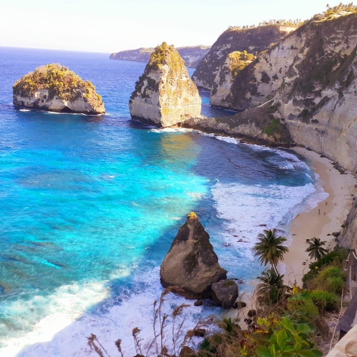 Descente vers diamant beach