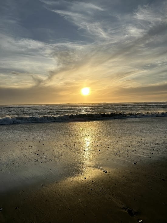 Encore un beau coucher de soleil vers Gold Beach