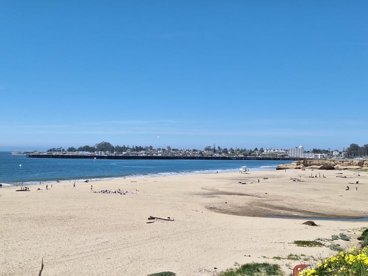La plage de Santa Cruz