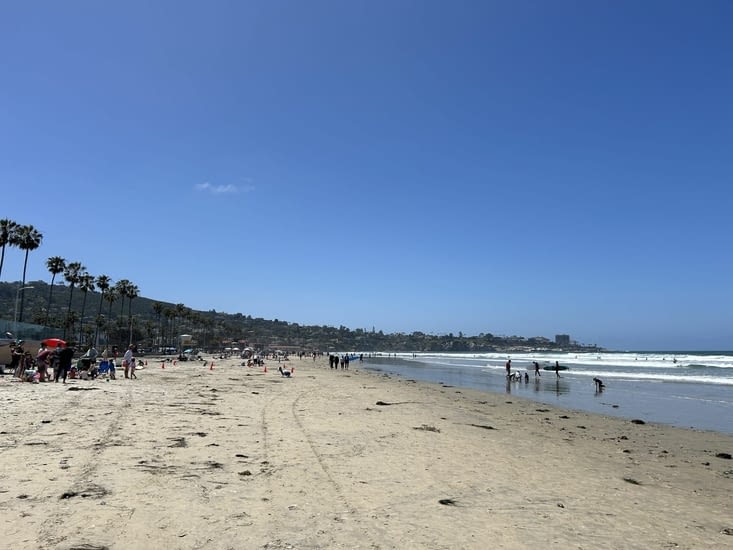 Le spot des surfeurs à San Diego