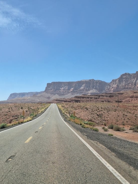 On part direction le Nord du Grand Canyon