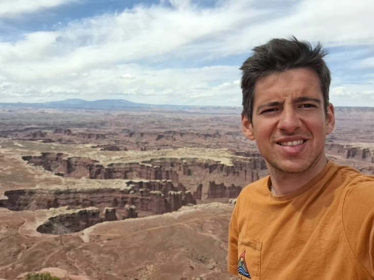Selfie devant le canyon